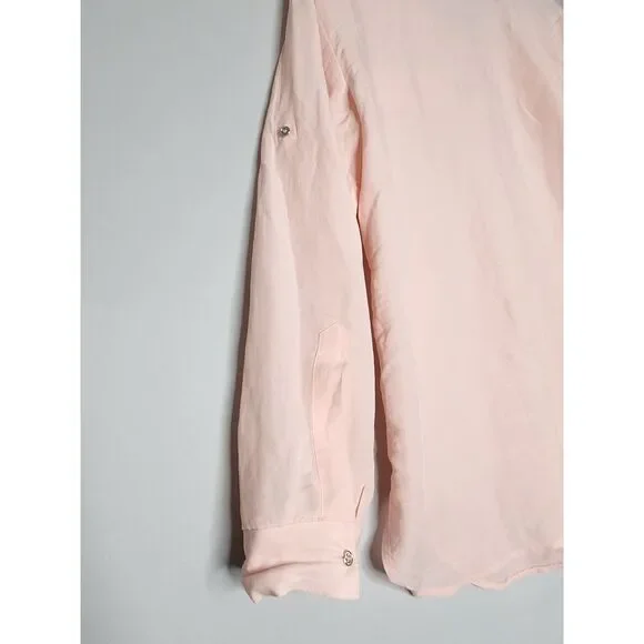 Calvin Klein Linen‎ Tunic Champagne size Med - Picture 4 of 6